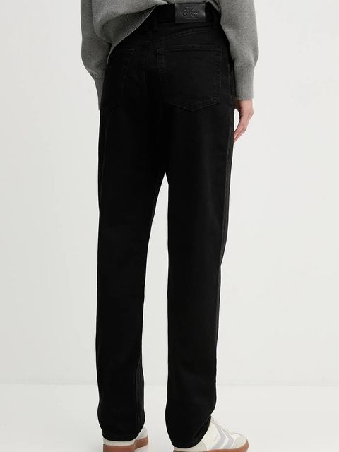 Calvin Klein Jeans jeansy damskie kolor czarny LV047D772G