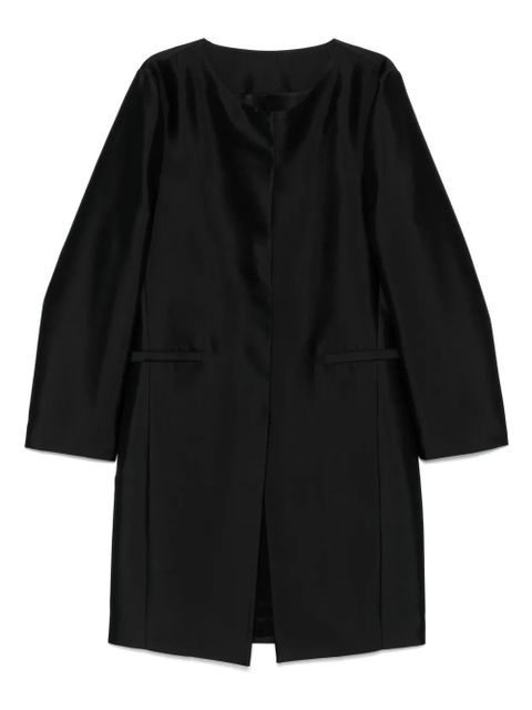 TOTEME collarless silk coat - Black - zdjęcie produktu nr 1