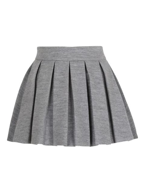 Balmain pleated knit mini skirt - Grey - zdjęcie produktu nr 1