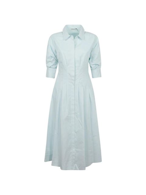 Simkhai Jazz pleated poplin shirt dress - Blue - zdjęcie produktu nr 1