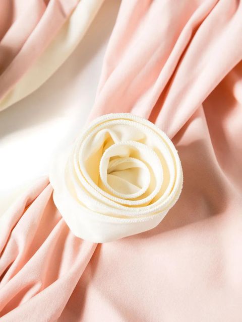 La Reveche floral-appliqué strapless swimsuit - Pink - zdjęcie produktu nr 2