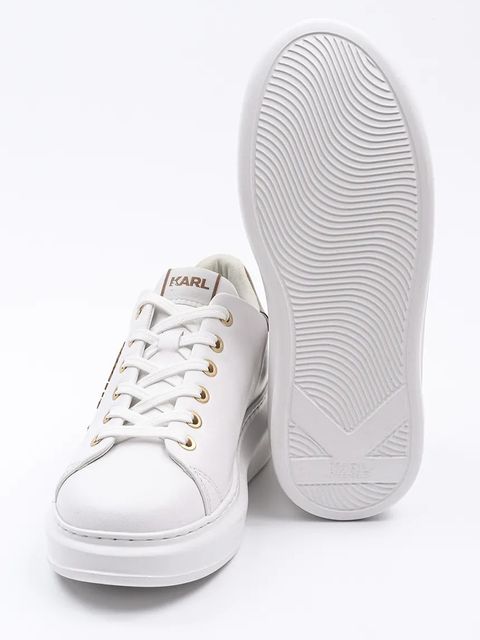 Karl Lagerfeld sneakersy skórzane KAPRI kolor biały KL62539M