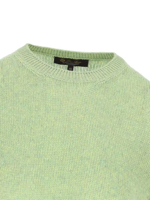 Loro Piana ribbed crew neck knitwear - Green