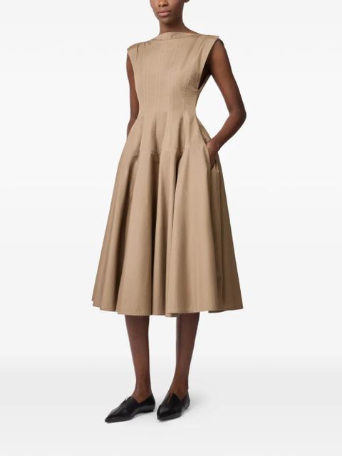 Tod's A-line sleeveless midi dress - Neutrals - zdjęcie produktu nr 2