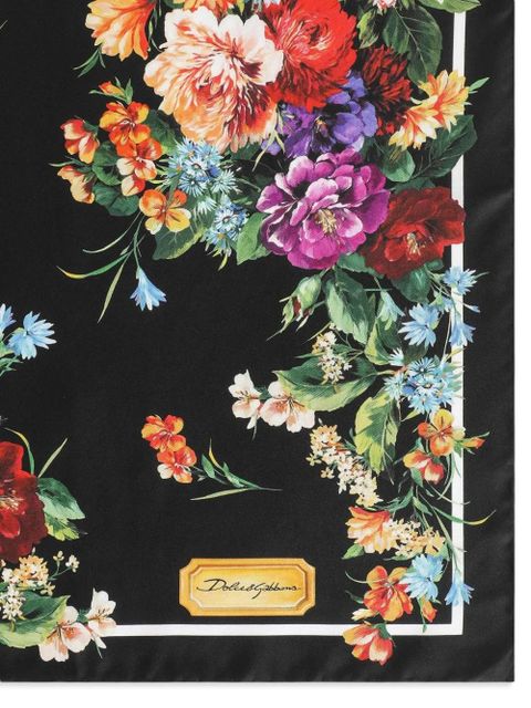 Dolce & Gabbana silk scarf - Black - zdjęcie produktu nr 2