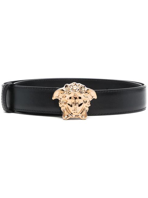 Versace La Medusa leather belt - Black - zdjęcie produktu nr 1