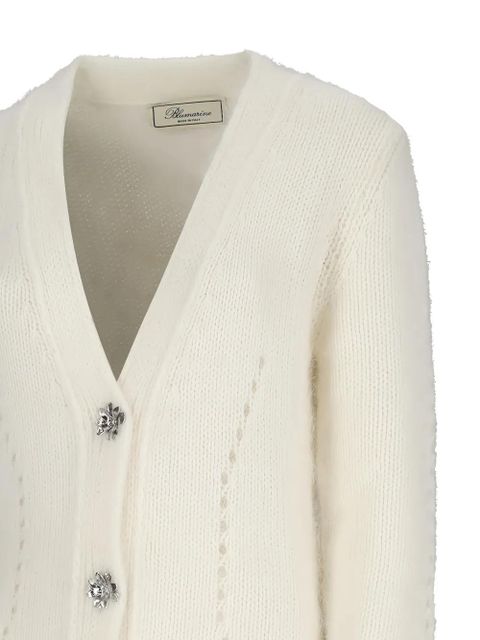 Blumarine single-breasted knitted coat - Neutrals - zdjęcie produktu nr 1