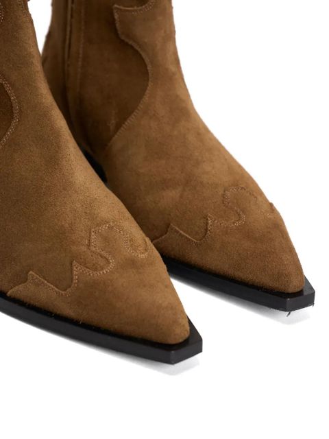 Aeyde Hester suede ankle boots - Brown