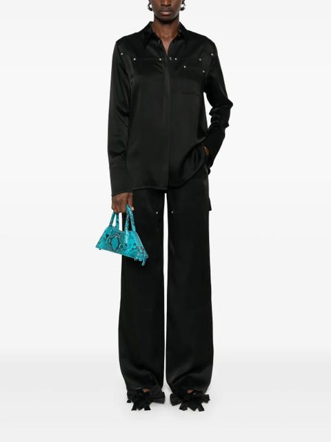 Blumarine satin trousers - Black - zdjęcie produktu nr 2