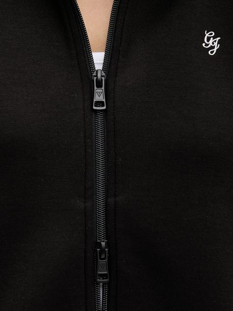 Guess Jeans bluza damska kolor czarny gładka W6RQ10 KD122