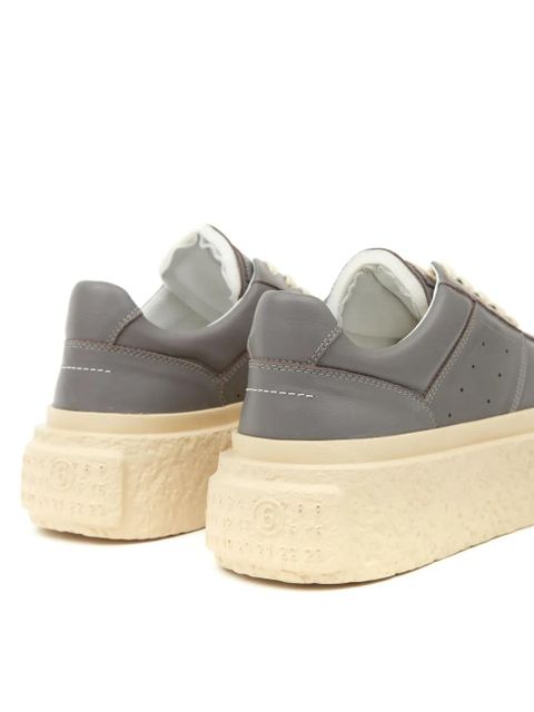 MM6 Maison Margiela Gambetta leather sneakers - Grey
