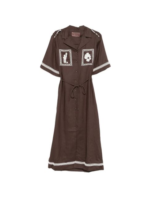 ALEMAIS xLaurence Leenaert Leandra maxi shirt dress - Brown - zdjęcie produktu nr 1
