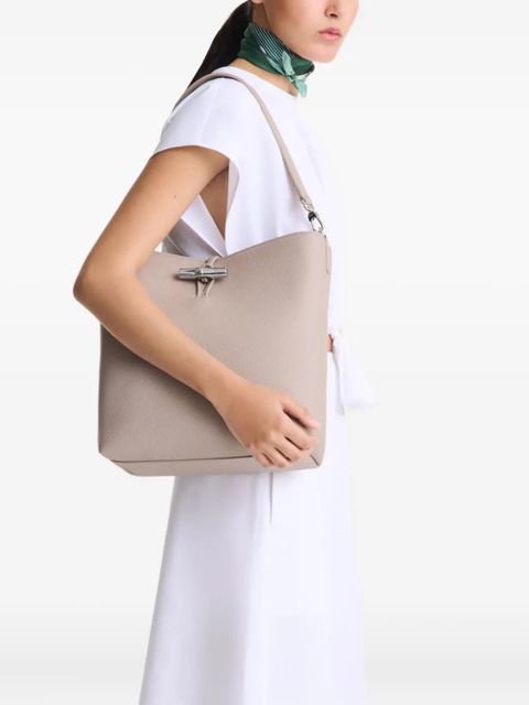 Longchamp medium Le Roseau shoulder bag - Neutrals - zdjęcie produktu nr 2