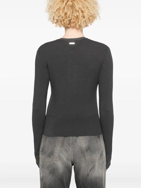 JW Anderson waffle-knit sweater - Grey