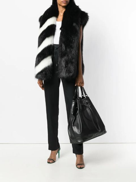 Off-White drawstring high-waist trousers - Black - zdjęcie produktu nr 2