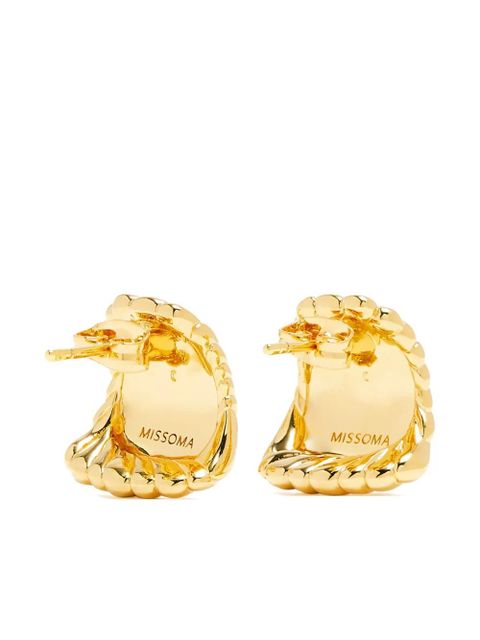 Missoma Ripple stud earrings - Gold