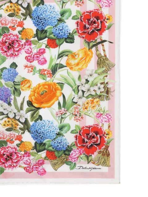 Dolce & Gabbana floral-print scarf - Pink - zdjęcie produktu nr 2