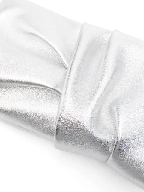 Jimmy Choo Bonny leather clutch bag - Grey