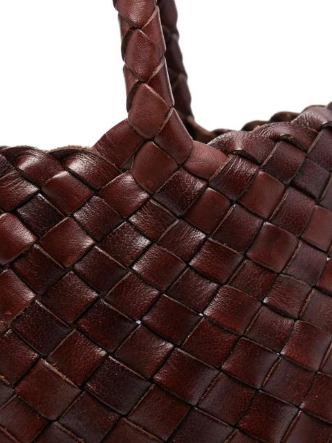 DRAGON DIFFUSION Santa Croce leather tote bag - Brown