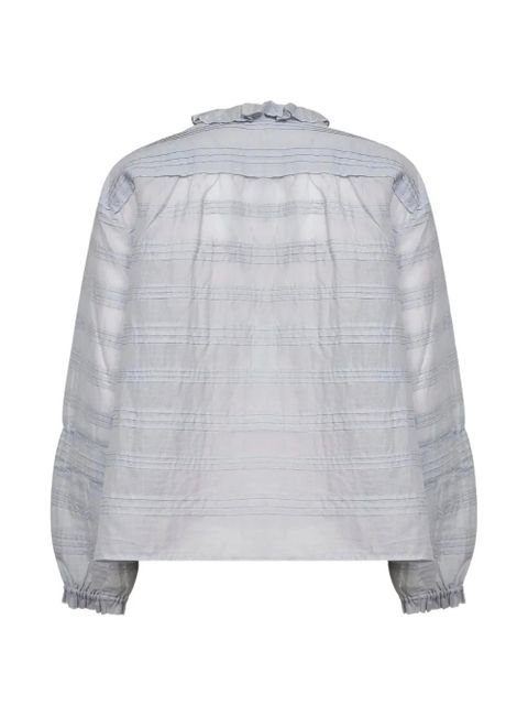 MARANT ÉTOILE button ruffled shirt - Blue - zdjęcie produktu nr 2