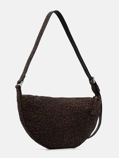 AllSaints torebka zamszowa HALFMOON - zdjęcie produktu nr 1