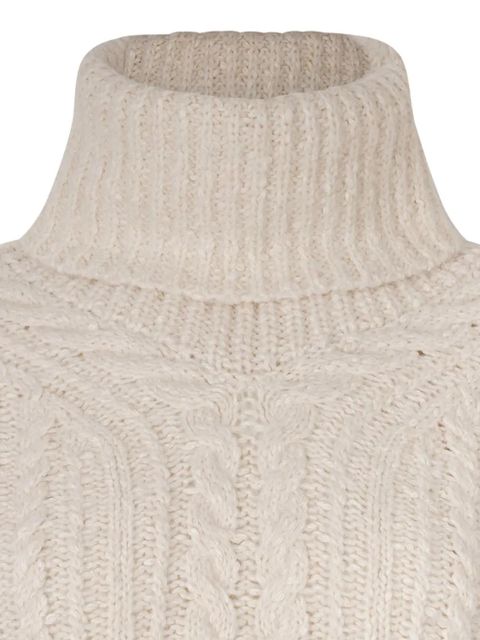 ISABEL MARANT cable-knit roll-neck sweater - Neutrals