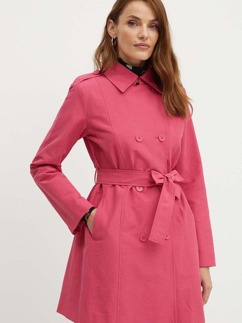 MAX&Co. trencz damski kolor różowy przejściowy 2416021023200