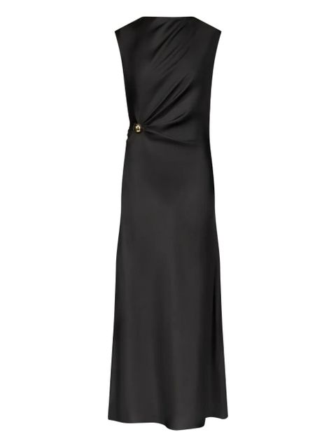 LouLou de Saison Roan metal-ornament silk dress - Black - zdjęcie produktu nr 1