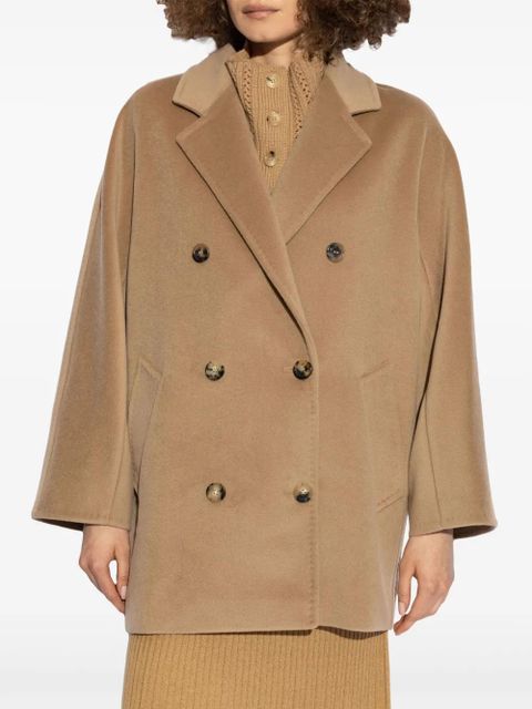 Max Mara Rebus double-breasted coat - Brown