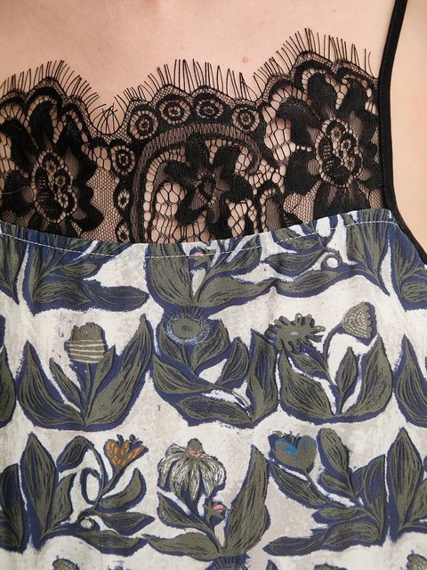 MUNTHE sukienka z domieszką jedwabiu LISSO