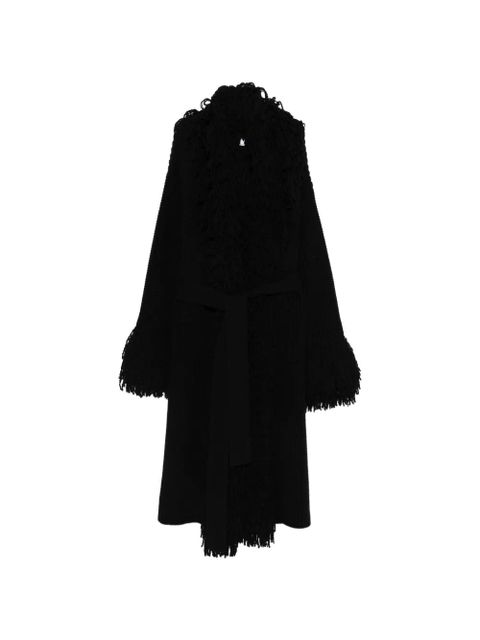 Blumarine fringed coat - Black - zdjęcie produktu nr 1