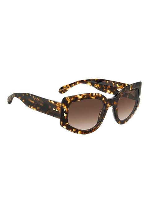 Isabel Marant Eyewear oversize-frame sunglasses - Brown - zdjęcie produktu nr 2