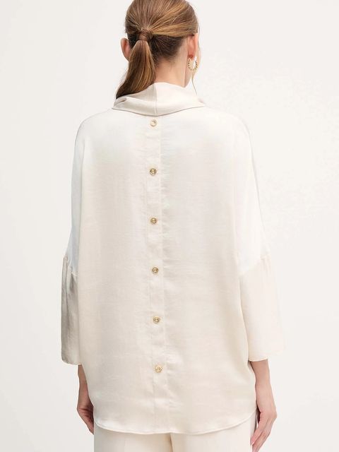 Joseph Ribkoff bluzka damska kolor beżowy gładka 254217