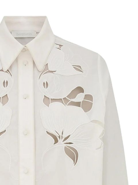 ZIMMERMANN flower-embroidered shirt - White - zdjęcie produktu nr 2