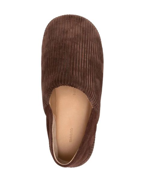 JW Anderson corduroy slippers - Brown