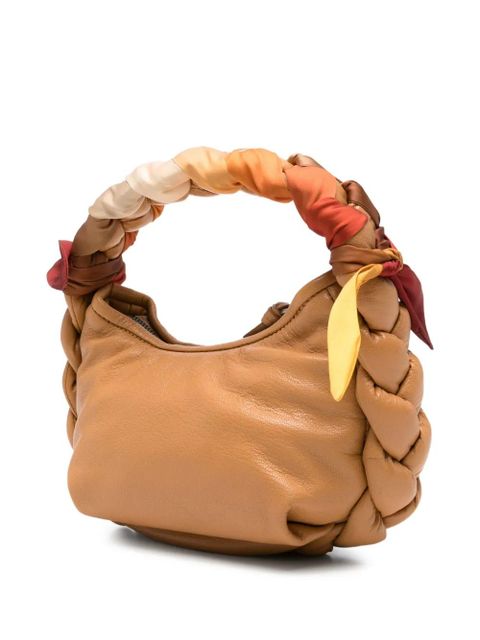 Hereu braided handle shoulder bag - Neutrals