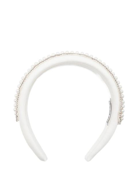Self-Portrait faux pearl-embellished headband - White - zdjęcie produktu nr 1