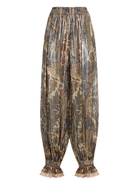 Valentino Garavani Voyage Imaginaire-print balloon trousers - Neutrals - zdjęcie produktu nr 1