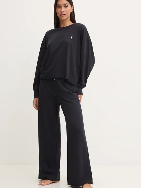 Polo Ralph Lauren piżama damska kolor czarny