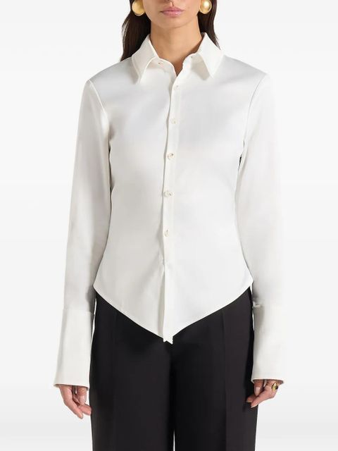 Manière De Voir Sonia cinched shirt - White - zdjęcie produktu nr 1