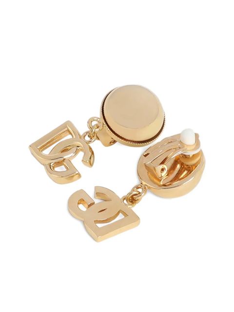 Dolce & Gabbana logo drop earrings - Gold - zdjęcie produktu nr 2