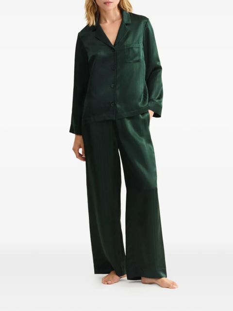 ERES Brocart striped pajamas bottoms - Green - zdjęcie produktu nr 2