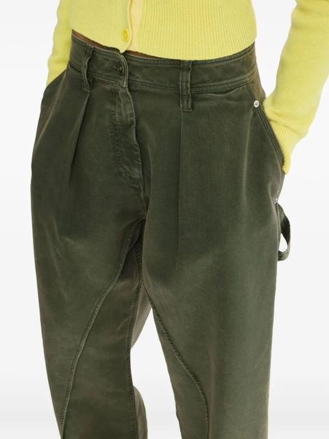JW Anderson twisted-seam trousers - Green