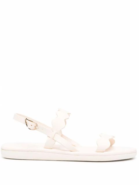 Ancient Greek Sandals Afros scalloped-strap sandals - Neutrals - zdjęcie produktu nr 1