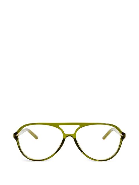 Jacquemus pilot frame glasses - Green - zdjęcie produktu nr 1