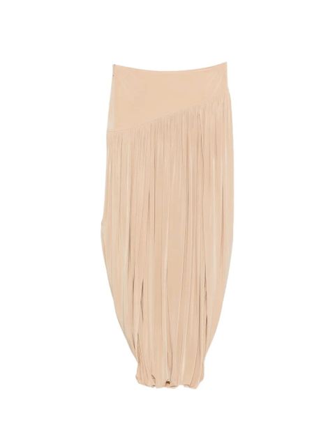 Ferragamo draped curved maxi skirt - Neutrals - zdjęcie produktu nr 1