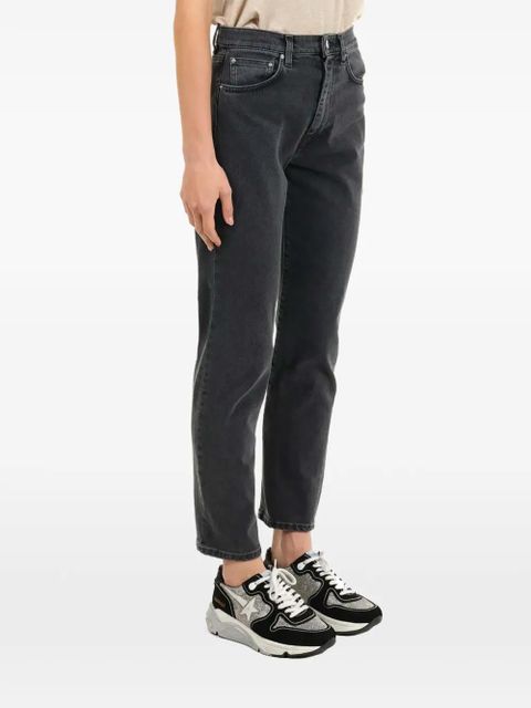 TOTEME twisted seam slim-fit jeans - Grey