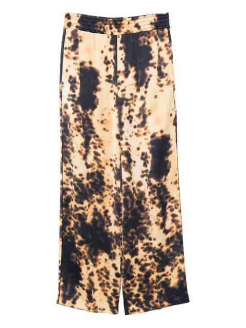 Victoria Beckham elasticated-waist printed trousers - Yellow
