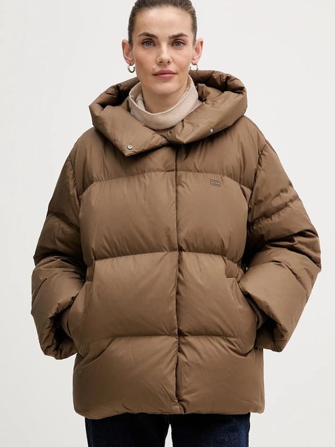 Tommy Hilfiger kurtka puchowa kolor brązowy zimowa WW0WW47746 - zdjęcie produktu nr 1