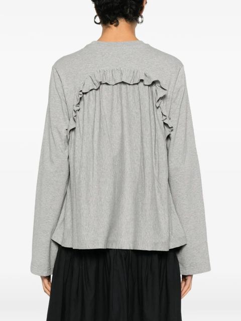 Cecilie Bahnsen ruffled top - Grey - zdjęcie produktu nr 2